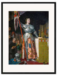 Gerahmter Kunstdruck Jeanne D'Arc bei der Krönung Karls VII.