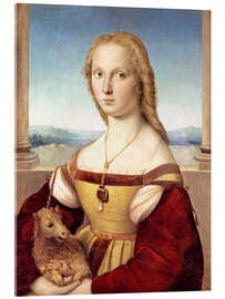 Akrylglastavla Woman with an unicorn