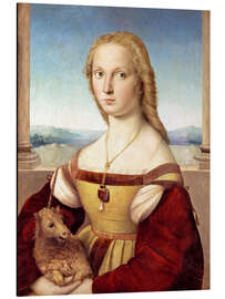 Magnettafel Dame mit Einhorn