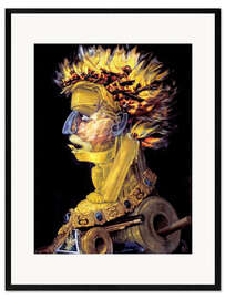 Gerahmter Kunstdruck Feuer