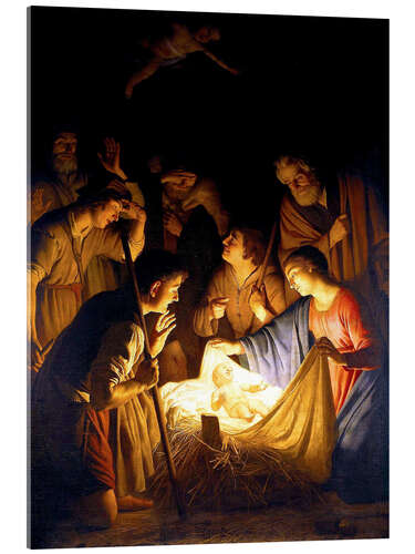 Acrylic print Adoration of the Shepherds (detail)