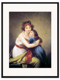 Gerahmter Kunstdruck Selbstporträt mit Tochter