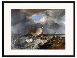 Gerahmter Kunstdruck Die Mole von Calais