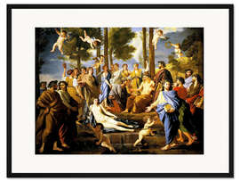 Gerahmter Kunstdruck Parnass, Apollon und die Musen