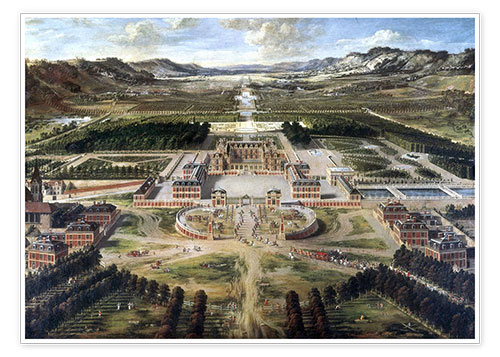 Poster Schloss und Gärten von Versailles
