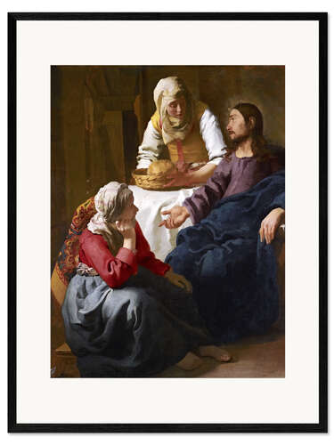 Framed art print Christ in the house of Martha and Mary