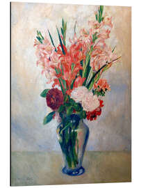 Magnettafel Vase mit Gladiolen