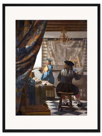 Gerahmter Kunstdruck Die Malkunst - Jan Vermeer