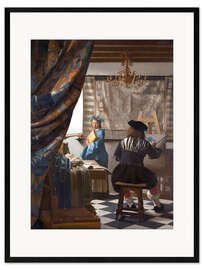 Ingelijste kunstdruk De schilderkunst