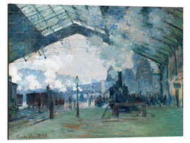 Aluminium print Saint Lazare Train Station: the train from Normandy