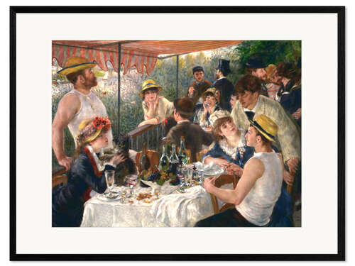 Gerahmter Kunstdruck Frühstück der Ruderer