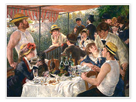 Póster  O Almoço dos Barqueiros - Pierre-Auguste Renoir