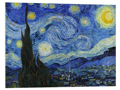 Foam board print Starry Night