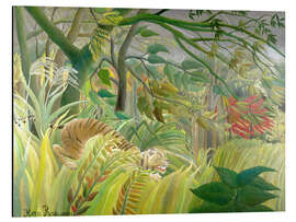 Magnettafel Tiger in einem tropischen Sturm