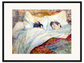 Gerahmter Kunstdruck Das Bett, 1893