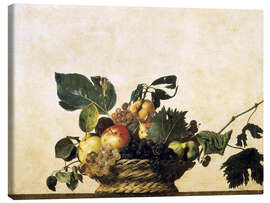 Canvastavla Fruktkorg - Stilleben - Michelangelo Merisi (Caravaggio)