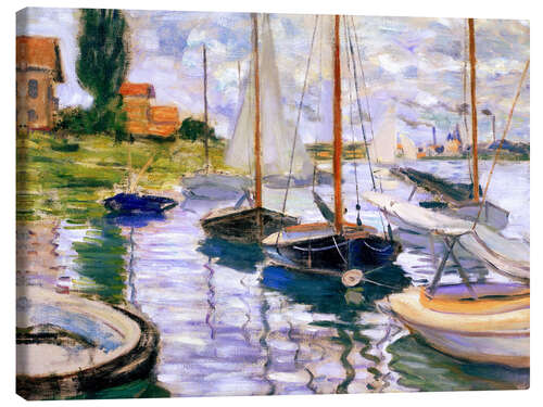 Canvas print Sailboats on the Seine