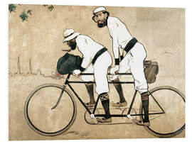 Foam board print Ramon Casas and Pere Romeu on a Tandem