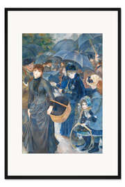 Gerahmter Kunstdruck Die Regenschirme