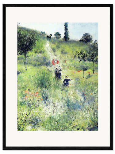 Impression artistique encadrée Chemin montant dans les hautes herbes (détail)