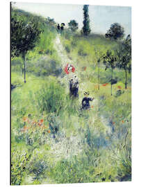 Magnettafel Ansteigender Weg im hohen Gras (Detail)