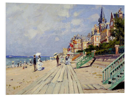 Foam board print The beach at Trouville