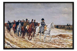 Gerahmter Kunstdruck Napoleon auf einem Feldzug