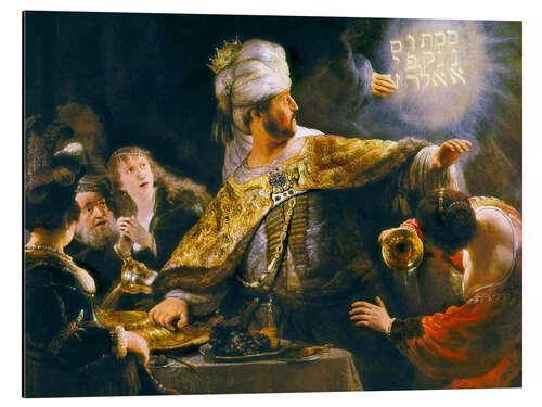 Aluminium print Belshazzar's Feast