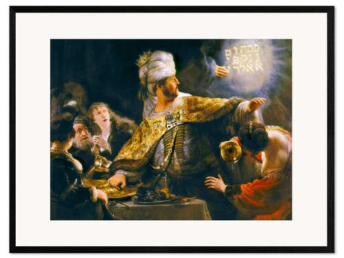Framed art print Belshazzar's Feast