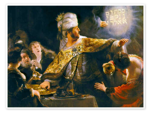 Poster Das Gastmahl des Belsazar