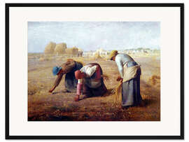 Gerahmter Kunstdruck Die Ährenleserinnen - Jean-François Millet