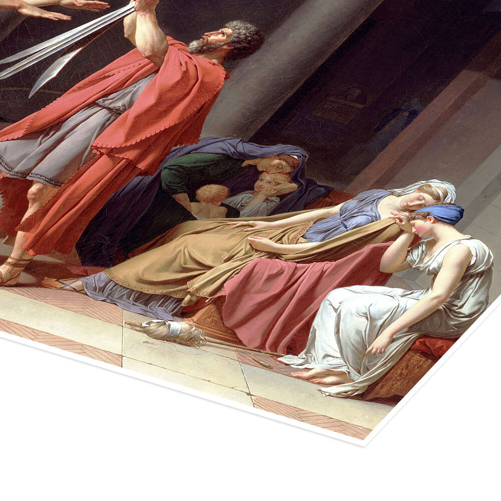 ARTCANVAS The Oath Of The Horatii 1786 Canvas Art selling Print by Jacques Louis David