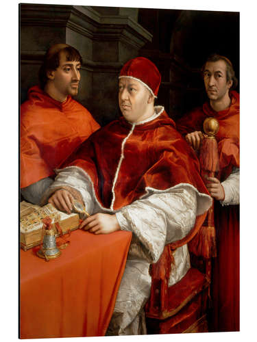 Aluminiumsbilde Leo X with cardinals