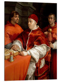 Quadro em plexi-alumínio Leo X with cardinals