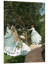 Foam board print Women in the Garden