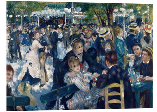 Acrylic print Dance at Le Moulin de la Galette