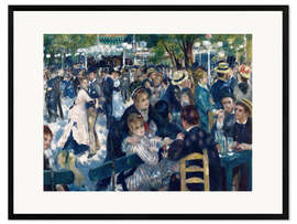 Plakat artystyczny premium w ramie Bal w Moulin de la Galette