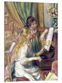 Stampa su plexi-alluminio Jeunes filles au piano, 1892