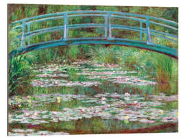 Print på aluminium  Japanese Footbridge, 1899 - Claude Monet