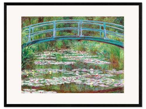 Ingelijste kunstdruk Japanese Footbridge, 1899