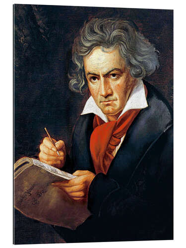 Gallery print Ludwig van Beethoven composing