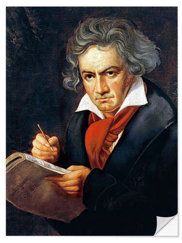 Sisustustarra Ludwig van Beethoven composing