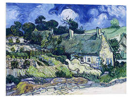 Foam board print Thatched Cottages at Cordeville