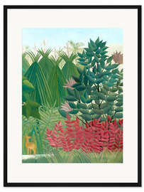 Gerahmter Kunstdruck Der Wasserfall (Detail)