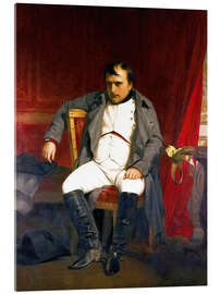 Acrylic print Napoleon abdicating in Fontainebleau