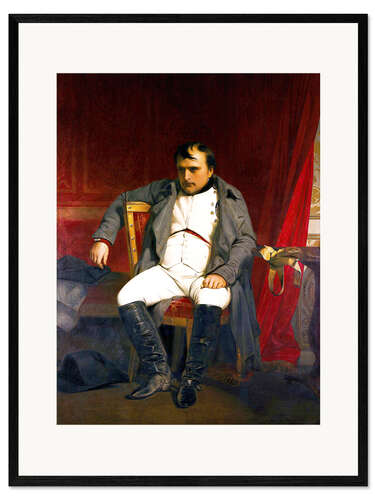 Gerahmter Kunstdruck Napoleon I. zu Fontainebleau