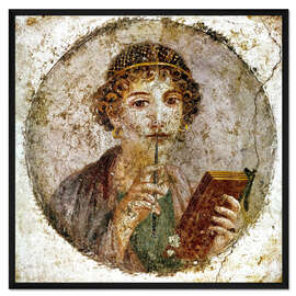 Gerahmter Kunstdruck Porträt von Sappho