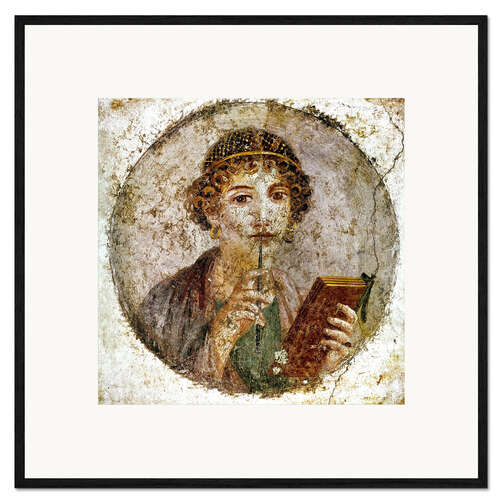 Framed art print Portrait of Sappho