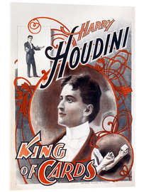 Acrylic print Harry Houdini, King of Cards