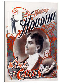 Stampa su alluminio Harry Houdini, King of Cards